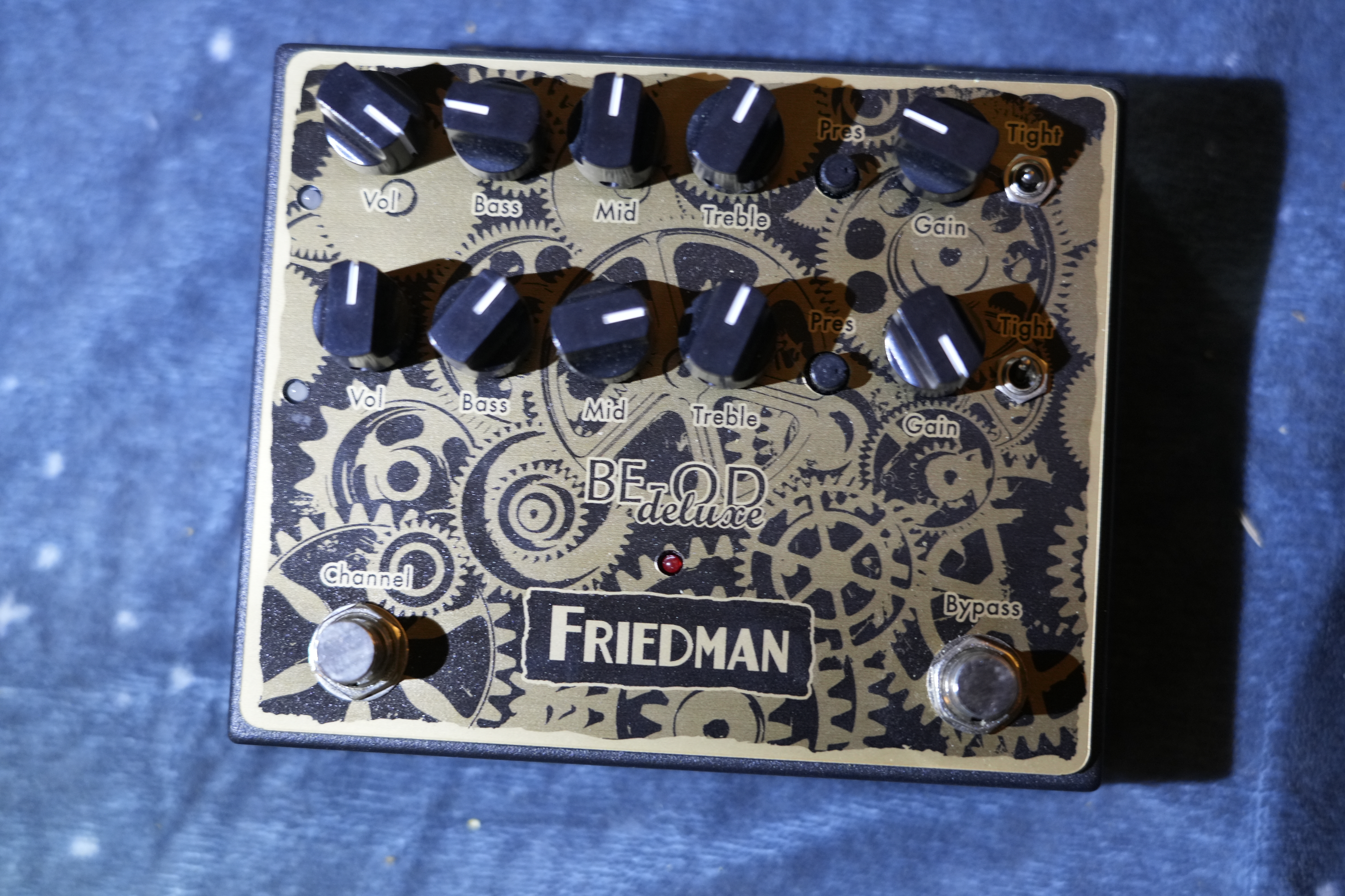 Friedman BE-OD Deluxe Dual Overdrive Pedal - Clockworks
