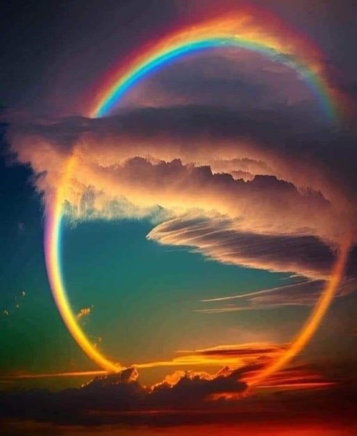 A complete Rainbow taken at around 30k ft above the Earth.jpg