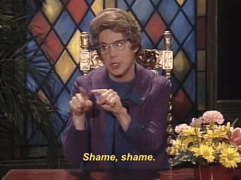 church lady shame shame gif lol.gif