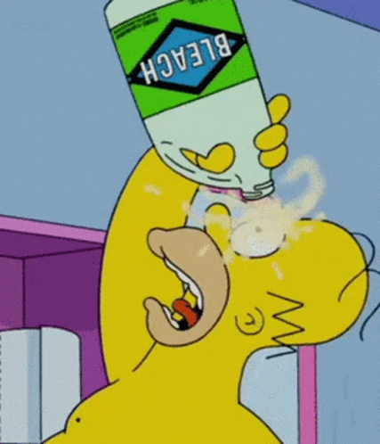 eye bleach homer simpson cant unsee how to unsee.gif
