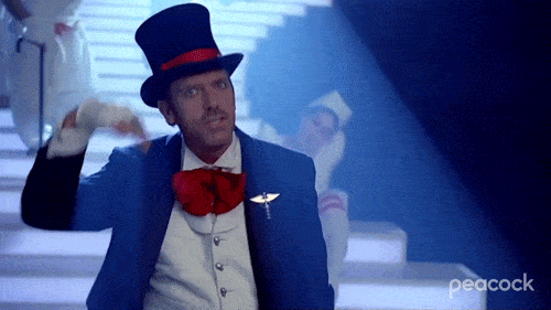 hugh laurie bow wink house.gif