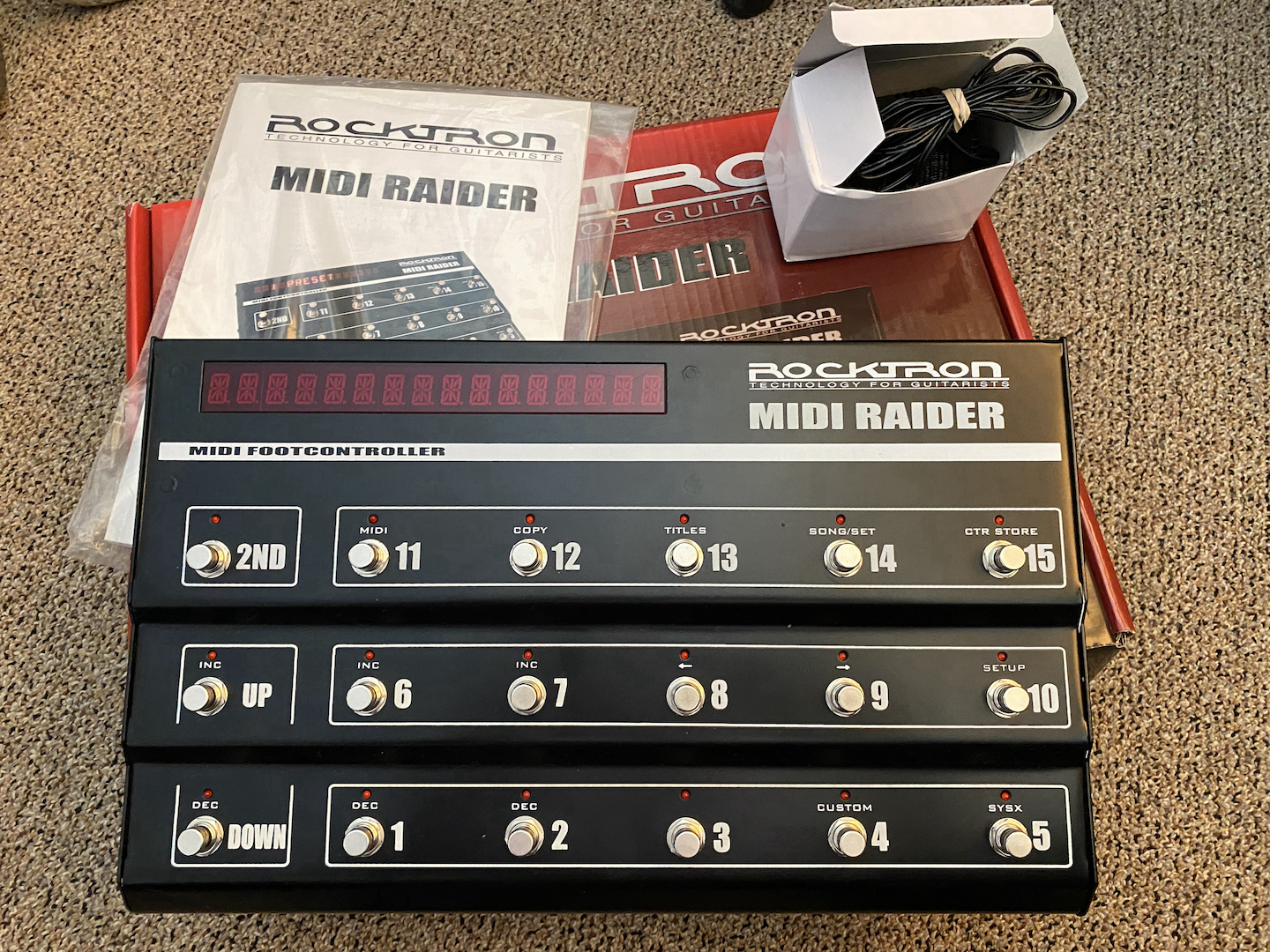 SOLD! Rocktron MIDI Raider foot controller - Excellent Condition