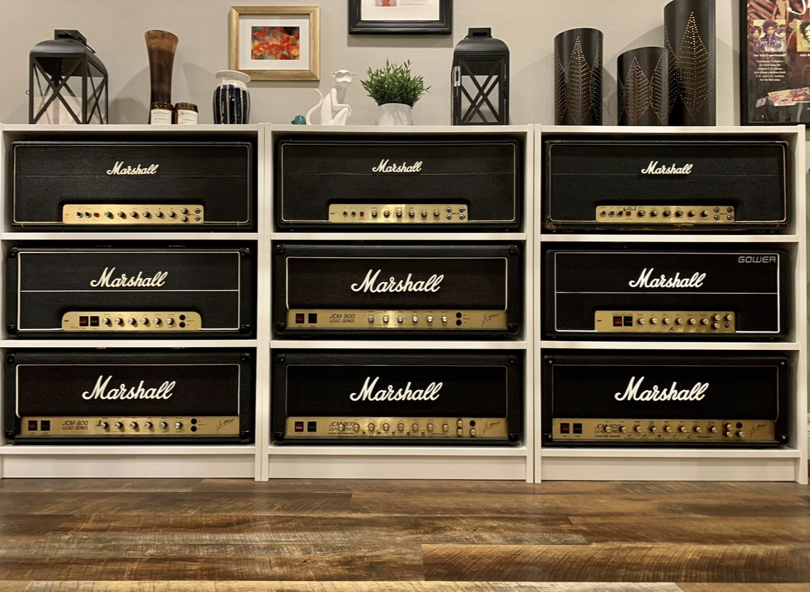 amp head shelves for your guitar room Rig Talk