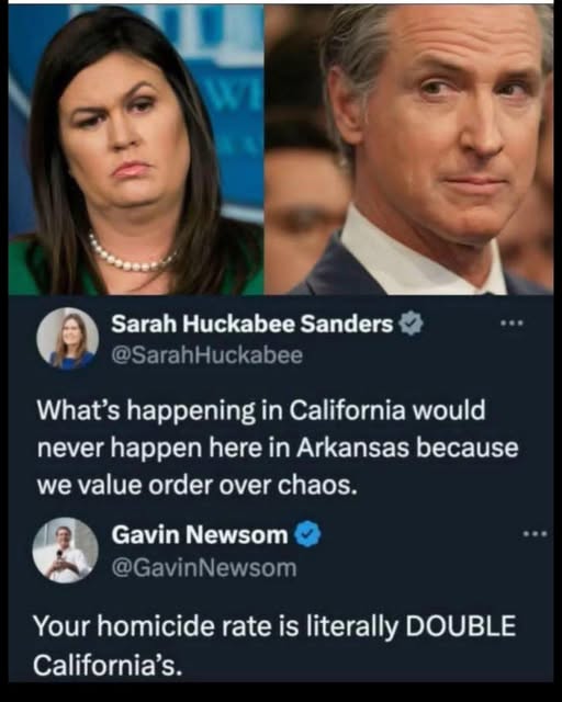 newsom huckabee sanders.jpg