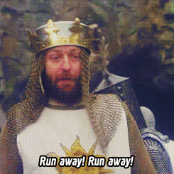 run away monty python.gif