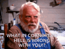 whats wrong with you cornbread hell old man.gif